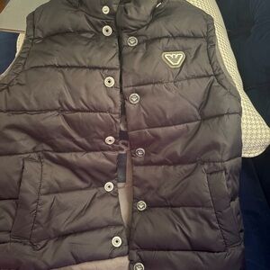 Kids Black Puffer Vest